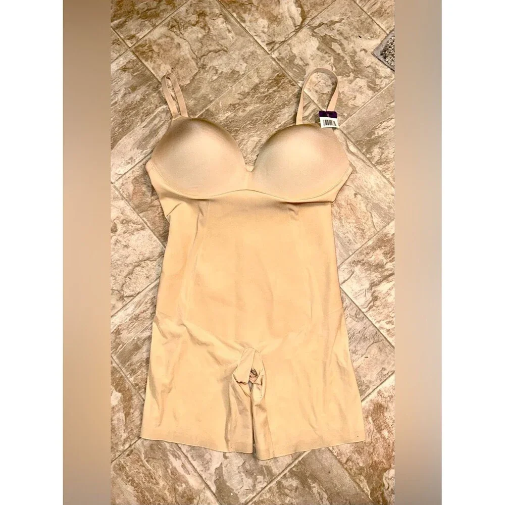 Maidenform Body Shapewear All-In-One Underwire Bodysuit 2X NWT Nude